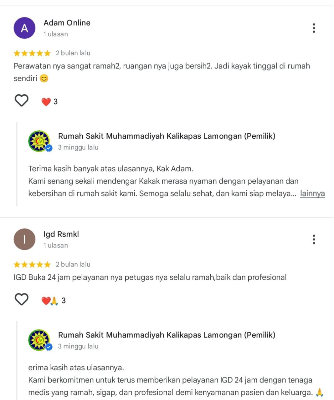 Testimoni Google Maps